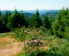 Wanderung auf dem Kammweg im Erzgebirge-Panoramablick