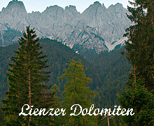 Trekkingtour Blick auf die Lienzer Dolomiten